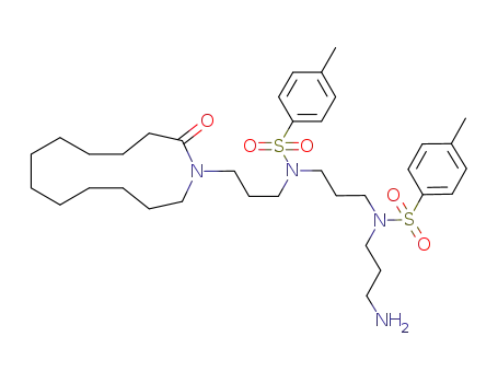 N-(3-アミノプロピル)-4-メチル-N-[3-[[(4-メチルフェニル)スルホニル][3-(2-オキソ-1-アザシクロトリデカン-1-イル)プロピル]アミノ]プロピル]ベンゼンスルホンアミド
