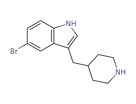 Molecular Structure of 75259-63-1 (5-bromo-3-(piperidin-4-ylmethyl)-1H-indole)