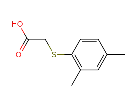 Molecular Structure of 75243-12-8 ((2,4-DIMETHYLPHENYL)THIO]ACETIC ACID)