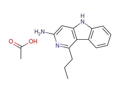 5H-Pyrido(4,3-b)indole, 3-amino-1-propyl-, acetate