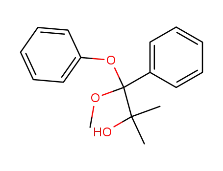 Molecular Structure of 7504-54-3 (1-methoxy-2-methyl-1-phenoxy-1-phenylpropan-2-ol)