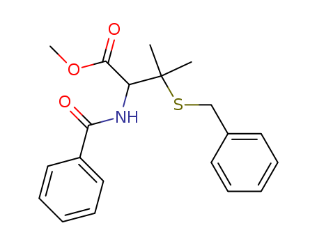 methyl 2-benzamido-3-benzylsulfanyl-3-methyl-butanoate cas  75323-54-5