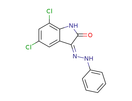 5,7-dichloro-3-(2-phenylhydrazinyl)indol-2-one