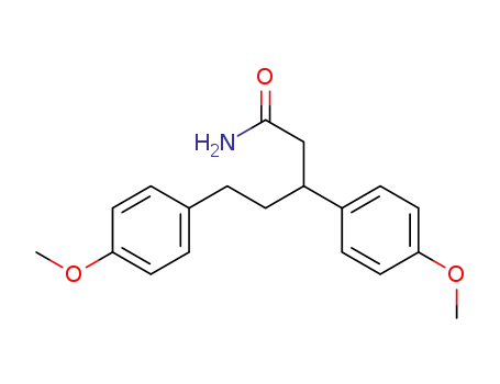 Molecular Structure of 75436-84-9 (Benzenepentanamide, 4-methoxy-beta-(4-methoxyphenyl)-)