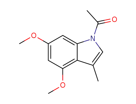 Molecular Structure of 827024-88-4 (1H-Indole, 1-acetyl-4,6-dimethoxy-3-methyl-)