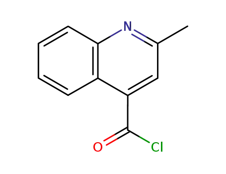 Molecular Structure of 63591-82-2 (4-Quinolinecarbonyl chloride, 2-methyl-)