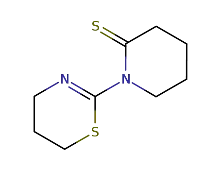 Molecular Structure of 74881-83-7 (2-Piperidinethione,  1-(5,6-dihydro-4H-1,3-thiazin-2-yl)-)