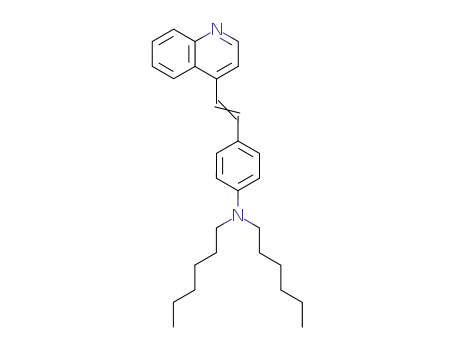 Molecular Structure of 7498-22-8 (N,N-dihexyl-4-(2-quinolin-4-ylethenyl)aniline)