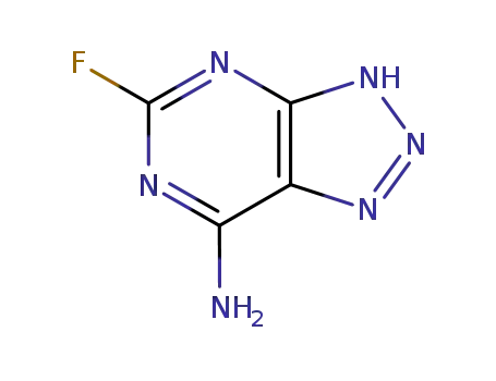 Molecular Structure of 7498-15-9 (5-fluoro-7aH-[1,2,3]triazolo[4,5-d]pyrimidin-7-amine)