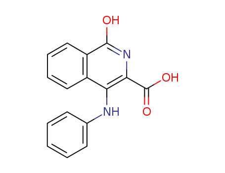 4-Anilino-1-oxo-1,2-dihydro-3-isoquinolinecarboxylic acid