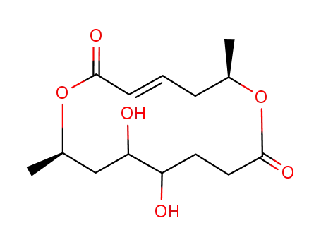 (E)-(6R,14R)-11,12-Dihydroxy-6,14-dimethyl-1,7-dioxa-cyclotetradec-3-ene-2,8-dione