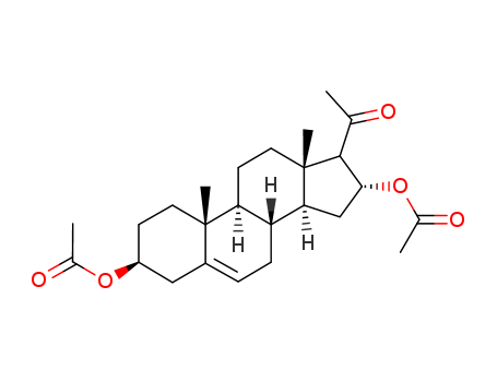 (17-acetyl-3-acetyloxy-10,13-dimethyl-2,3,4,7,8,9,11,12,14,15,16,17-dodecahydro-1H-cyclopenta[a]phenanthren-16-yl) acetate cas  75190-78-2