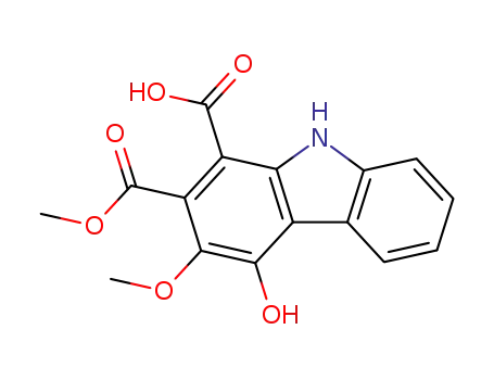 4-hydroxy-3-methoxy-9H-carbazole-1,2-dicarboxylic acid 2-methyl ester
