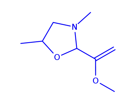 옥사졸리딘, 2-(1-메톡시에테닐)-3,5-디메틸-, (2R,5S)-rel-(9CI)