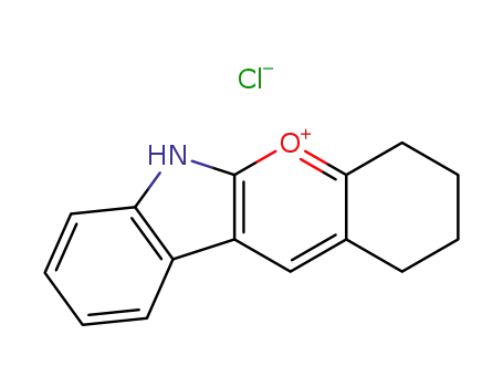 Molecular Structure of 37719-76-9 (1H-[1]Benzopyrano[2,3-b]indol-5-ium, 2,3,4,6-tetrahydro-, chloride)