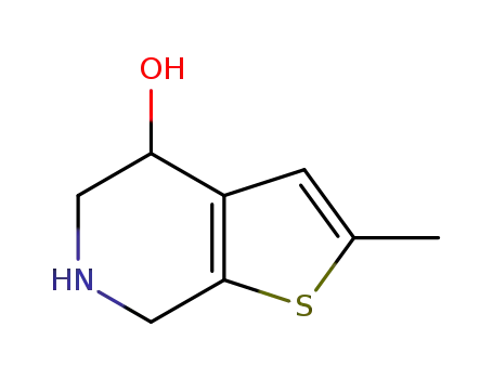 Molecular Structure of 754135-75-6 (Thieno[2,3-c]pyridin-4-ol, 4,5,6,7-tetrahydro-2-methyl- (9CI))