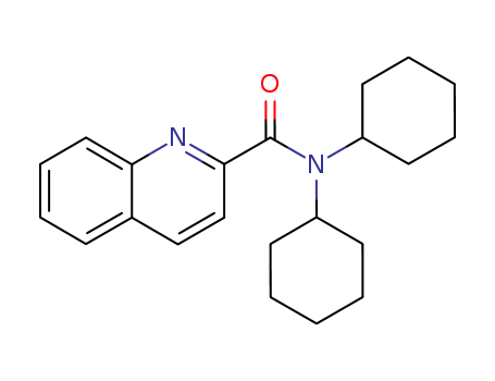 N,N-dicyclohexylquinoline-2-carboxamide cas  7507-59-7