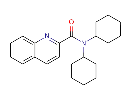 Molecular Structure of 7507-59-7 (N,N-dicyclohexylquinoline-2-carboxamide)