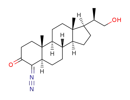 Molecular Structure of 74850-10-5 ((5R,8S,9S,10R,13S,14S)-4-diazonio-17-[(2R)-1-hydroxypropan-2-yl]-10,13-dimethyl-2,5,6,7,8,9,10,11,12,13,14,15,16,17-tetradecahydro-1H-cyclopenta[a]phenanthren-3-olate (non-preferred name))