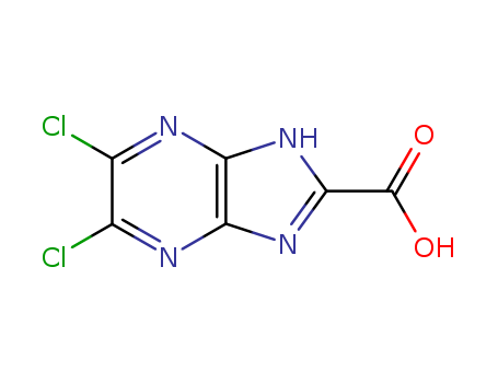 5,6-dichloro-1H-imidazo[4,5-b]pyrazine-2-carboxylic acid cas  74840-07-6