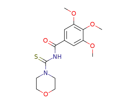 Molecular Structure of 74822-85-8 (N-(Morpholinothioxomethyl)-3,4,5-trimethoxybenzamide)