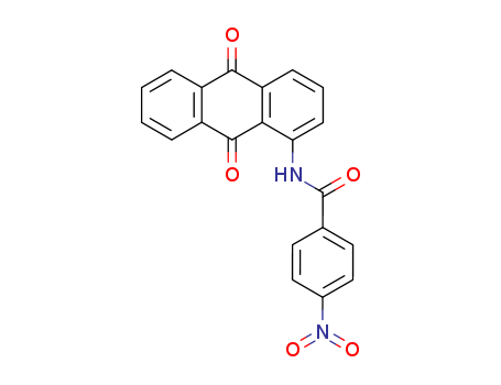 Molecular Structure of 19591-14-1 (Benzamide, N-(9,10-dihydro-9,10-dioxo-1-anthracenyl)-4-nitro-)