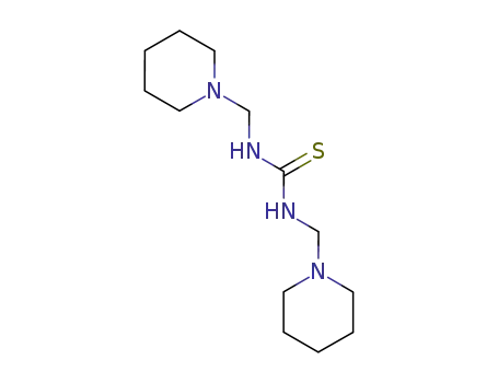 Molecular Structure of 7498-04-6 (1,3-bis(piperidin-1-ylmethyl)thiourea)