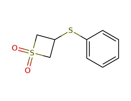 3-phenylsulfanylthietane 1,1-dioxide cas  75299-22-8