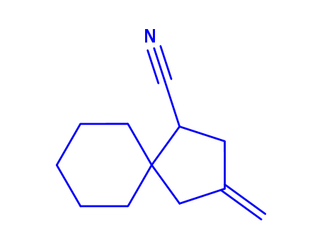Molecular Structure of 748771-56-4 (Spiro[4.5]decane-1-carbonitrile, 3-methylene- (9CI))