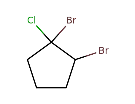 Molecular Structure of 89180-82-5 (Cyclopentane, 1,2-dibromo-1-chloro-)