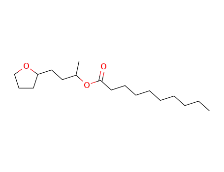 Molecular Structure of 7495-90-1 (4-(tetrahydrofuran-2-yl)butan-2-yl decanoate)
