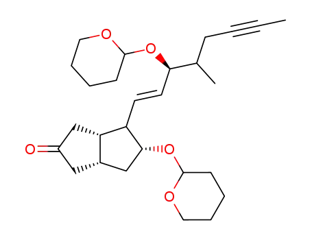 (3aS,5R,6aR)-4-[(E)-(S)-4-Methyl-3-(tetrahydro-pyran-2-yloxy)-oct-1-en-6-ynyl]-5-(tetrahydro-pyran-2-yloxy)-hexahydro-pentalen-2-one