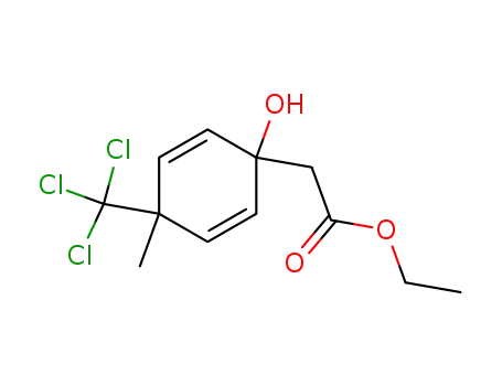 (1-hydroxy-4-methyl-4-trichloromethyl-cyclohexa-2,5-dienyl)-acetic acid ethyl ester