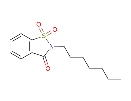 Molecular Structure of 7499-98-1 (2-heptyl-1,2-benzothiazol-3(2H)-one 1,1-dioxide)