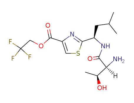 2-[(R)-1-((2S,3S)-2-Amino-3-hydroxy-butyrylamino)-3-methyl-butyl]-thiazole-4-carboxylic acid 2,2,2-trifluoro-ethyl ester