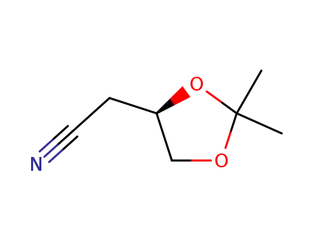 Molecular Structure of 74923-97-0 ((R)-2,2-DIMETHYL-1,3-DIOXOLANE-4-ACETONITRILE)