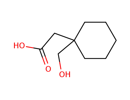 Molecular Structure of 7491-42-1 (1-(Hydroxymethyl)cyclohexane-1-acetic acid)