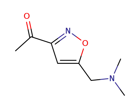 Molecular Structure of 92096-08-7 (Ethanone, 1-[5-[(dimethylamino)methyl]-3-isoxazolyl]- (9CI))