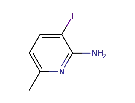 Molecular Structure of 884495-19-6 (2-Amino-3-iodo-6-methylpyridine)
