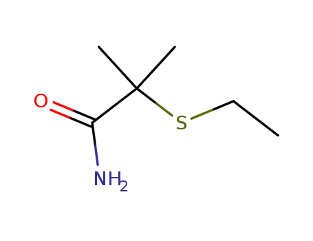 Molecular Structure of 7505-95-5 (2,2-Dimethyl-3-thiapentanamide)