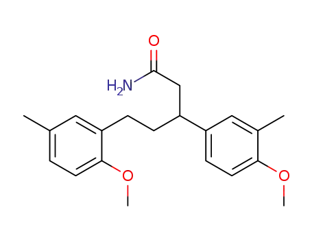 Molecular Structure of 63635-94-9 (Benzenepentanamide,
2-methoxy-b-(4-methoxy-3-methylphenyl)-5-methyl-)
