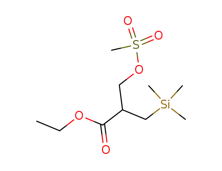 ethyl 2-(((methylsulfonyl)oxy)methyl)-3-(trimethylsilyl)propionate