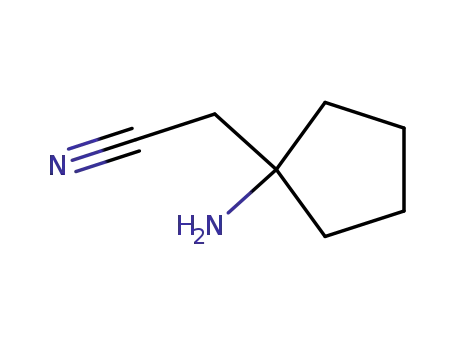 Molecular Structure of 753023-64-2 (2-(1-aminocyclopentyl)acetonitrile)