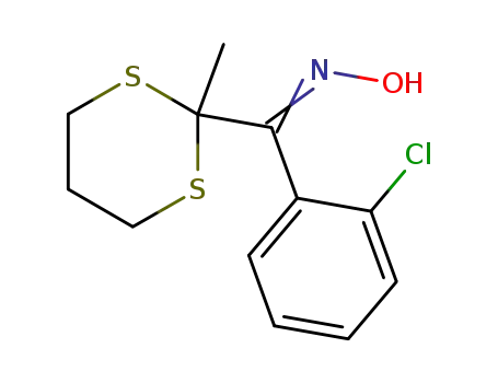 (2-Chloro-phenyl)-(2-methyl-[1,3]dithian-2-yl)-methanone oxime