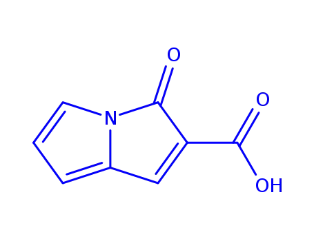 Molecular Structure of 75413-09-1 (3H-Pyrrolizine-2-carboxylic acid, 3-oxo-)