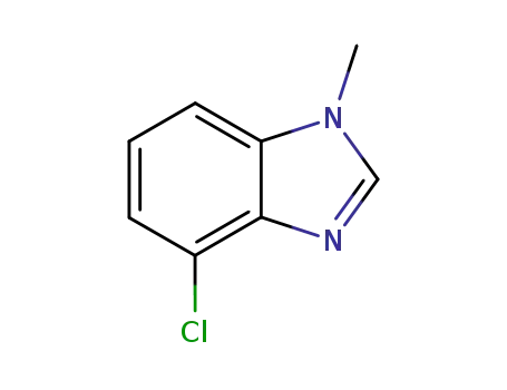 Molecular Structure of 75438-01-6 (1H-Benzimidazole,4-chloro-1-methyl-(9CI))