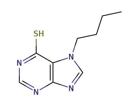Molecular Structure of 7495-68-3 (7-butyl-3,7-dihydro-6H-purine-6-thione)