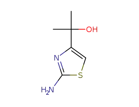 Molecular Structure of 752242-49-2 (4-Thiazolemethanol,  2-amino--alpha-,-alpha--dimethyl-)