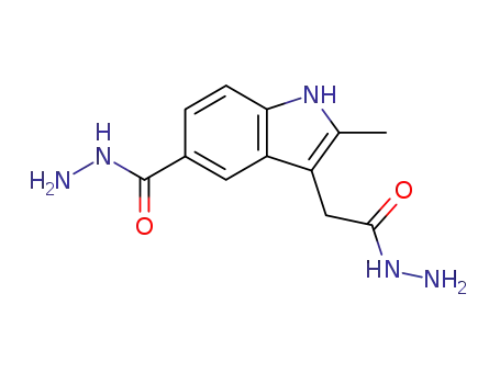 3-(2-hydrazinyl-2-oxoethyl)-2-methyl-1H-indole-5-carbohydrazide