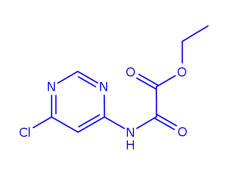 Molecular Structure of 75274-21-4 (ethyl [(6-chloropyrimidin-4-yl)amino](oxo)acetate)